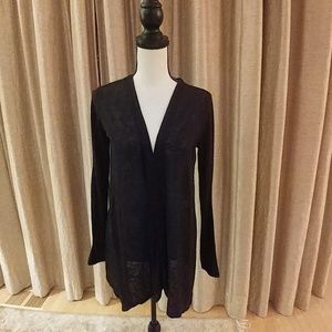 NWOT Black Sheer Burnout Jacket- Tee Shop